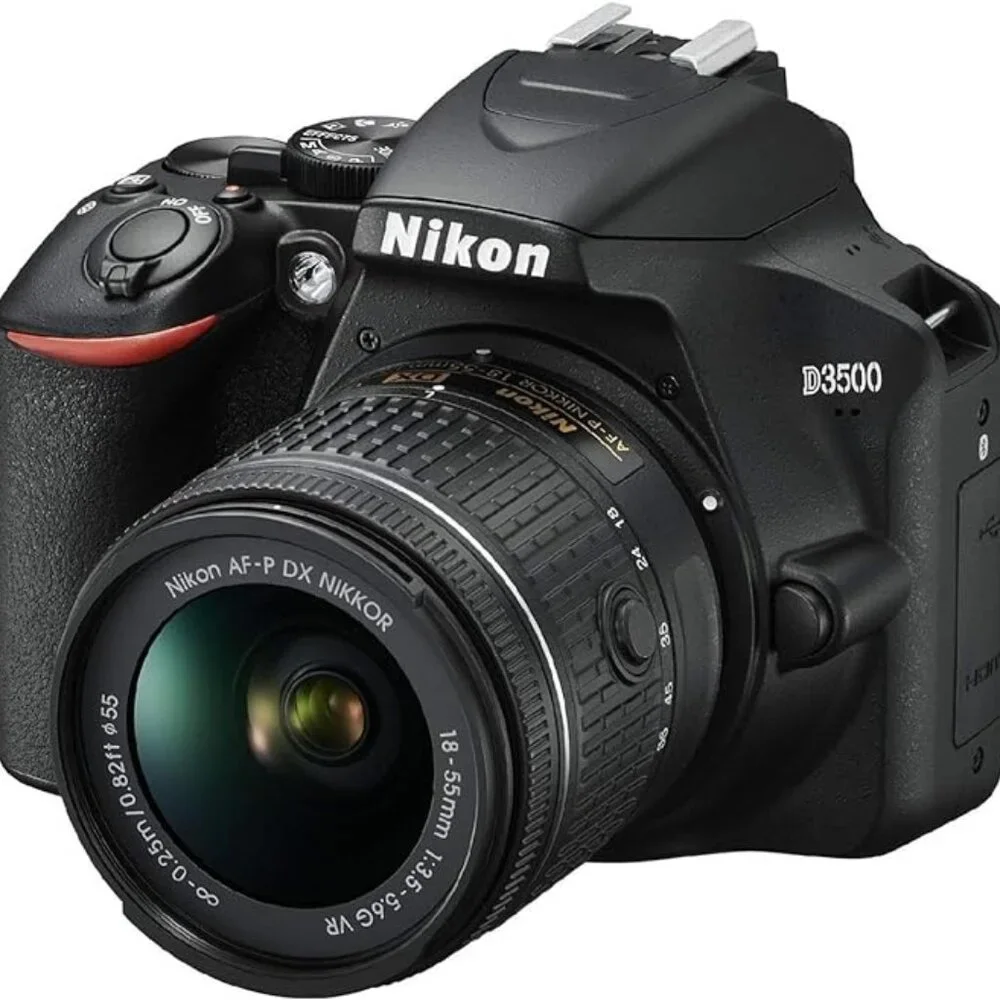 Nikon D3500 W/ AF-P DX NIKKOR 18-55mm f/3.5-5.6G VR Black (Camera)
